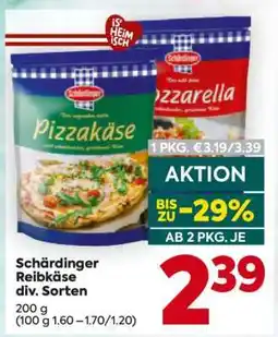 Billa Schärdinger Reibkäse div. Sorten Angebot