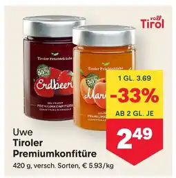 MPreis Tirol Premiumkonfitüre Angebot
