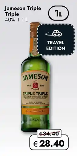 Travel FREE Jameson Triple Triple Angebot