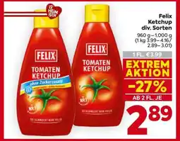 Billa Felix Ketchup div. Sorten Angebot