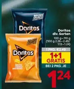 Billa Doritos div. Sorten Angebot