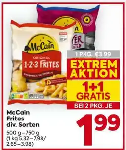Billa McCain Frites div. Sorten Angebot