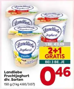 Billa Landliebe Fruchtjoghurt div Sorten Angebot