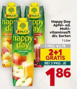 Billa Happy Day Apfel- od. Multivitaminsaft div. Sorten Angebot