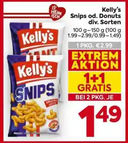 Billa Kelly's Snips od. Donuts div. Sorten Angebot
