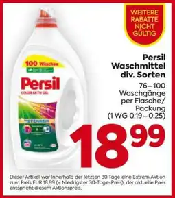 Billa Persil Waschmittel div. Sorten Angebot
