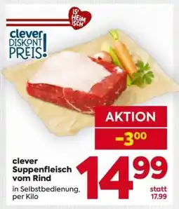 Billa clever Suppenfleisch vom Rind Angebot