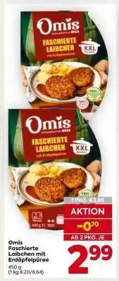 Billa Omis Faschierte Laibchen mit Erdäpfelpüree Angebot