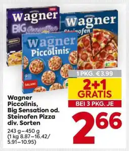 Billa Wagner Piccolinis, Big Sensation od. Steinofen Pizza div. Sorten Angebot