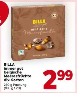 Billa BILLA immer gut belgische Meeresfrüchte div. Sorten Angebot