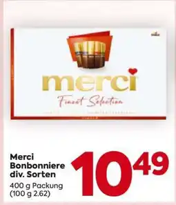 Billa Merci Bonbonniere div. Sorten Angebot