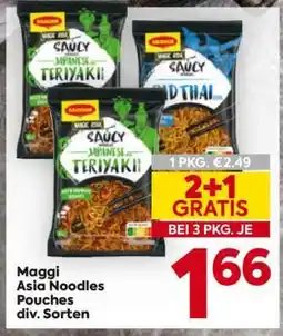 Billa Maggi Asia Noodles Pouches div. Sorten Angebot