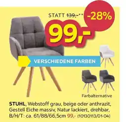 Möbelix James Wood Armlehnenstuhl Angebot