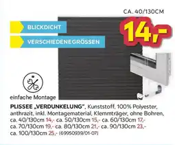 Möbelix Luca Bessoni Plissee Solid Angebot