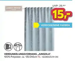 Möbelix James Wood Verdunkelungsvorhang Jungola Angebot
