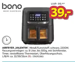 Möbelix Bono Heißluftfritteuse Valentin Angebot