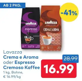 Lavazza Crema e Aroma oder Espresso Cremoso Kaffee