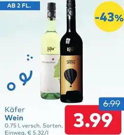 T&G Käfer Wein Angebot