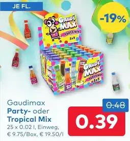 T&G Gaudimax Party- oder Tropical Mix Angebot
