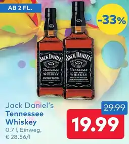 T&G Jack Daniel's Tennessee Whiskey Angebot