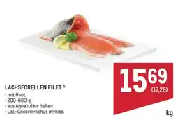 Metro Lachsforellen filet Angebot