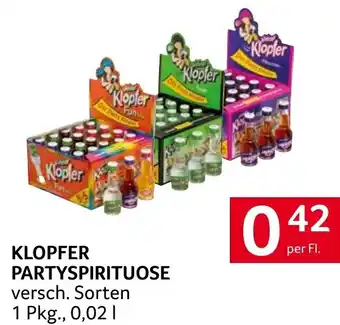 Transgourmet Klopfer partyspirituose Angebot