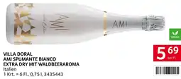 Transgourmet Villa doral ami spumante bianco extra dry mit waldbeeraroma Angebot