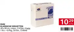 Transgourmet Duni klassische servietten Angebot