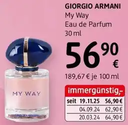 dm Giorgio armani Angebot
