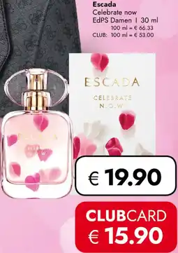 Travel FREE Escada Celebrate now Angebot
