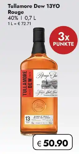 Travel FREE Tullamore Dew 13YO Rouge Angebot