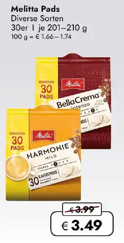 Travel FREE Melitta Pads Angebot