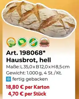 Eurogast Grissemann Hausbrot, hell Angebot