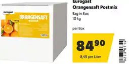 Eurogast Grissemann Eurogast Orangensaft Postmix Angebot