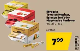 Eurogast Grissemann Eurogast Tomaten Ketchup, Esragon Senf oder Mayonnaise Portionen Angebot