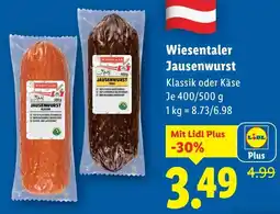 Lidl Wiesentaler Jausenwurst Angebot