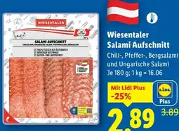 Lidl Wiesentaler Salami Aufschnitt Angebot