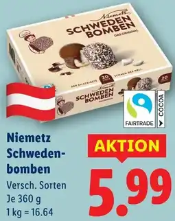 Lidl Niemetz Schweden- bomben Angebot