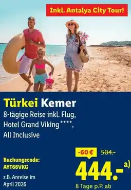 Lidl Türkei Kemer Angebot