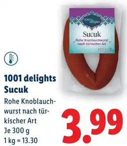 Lidl 1001 delights Sucuk Angebot