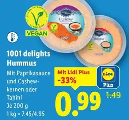 Lidl 1001 delights Hummus Angebot
