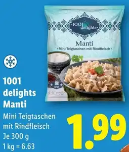 Lidl 1001 delights Manti Angebot