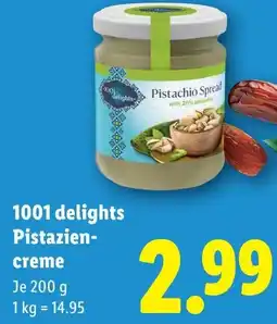 Lidl 1001 delights Pistaziencreme Angebot