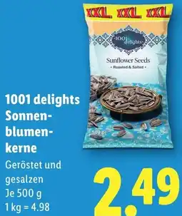 Lidl 1001 delights Sonnen- blumen- kerne Angebot