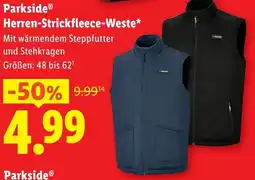 Lidl Parkside Herren Strickfleece-Weste Angebot