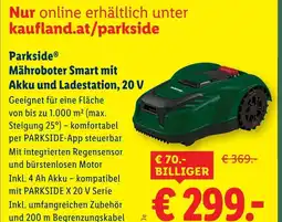 Lidl Parkside Mähroboter Smart mit Akku und Ladestation, 20 V Angebot