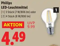 Lidl Philips LED-Leuchtmittel Angebot