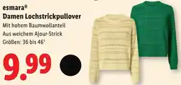 Lidl esmara Damen Lochstrickpullover Angebot