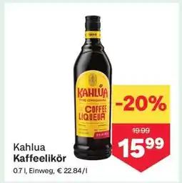 MPreis Kahlua Kaffeelikör Angebot