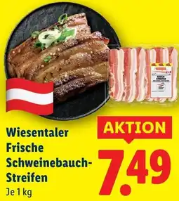 Lidl Wiesentaler Frische Schweinebauch- Streifen Angebot